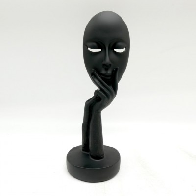 Statue figure moderne noire
